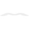 Ekena Millwork Pitch Midway Architectural Grade PVC Gable Pediment, 48"W x 10"H x 1"P (5/12) GPP048X010X100MID - alternate 3